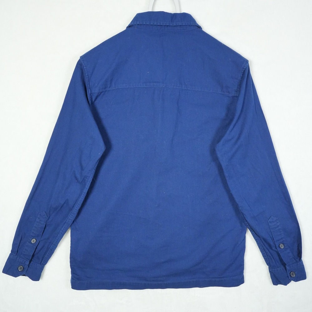 Farah Overshirt Men's Size‎ Small Blue Button Up Organic Cotton Workwear Style - Picture 2 of 8